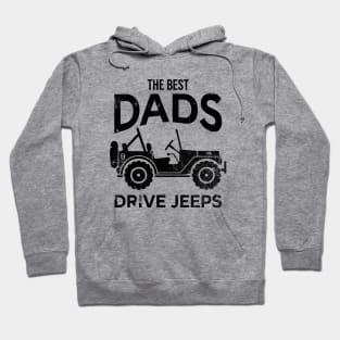 The Best Dads Drive Jeep - Vintage Hoodie